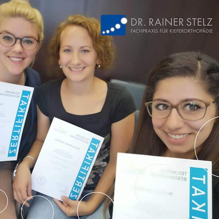 KFO Stelz | Post - Fortbildungs-Zertifikat Frau Eiben, Frau Bandy-Gaedtke und Frau Abu-Samra